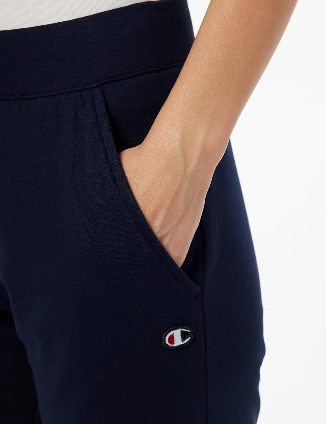 Champion Damen Legacy American Classics W-Light Stretch Fleece Slim Trainingshose, S Marineblau
