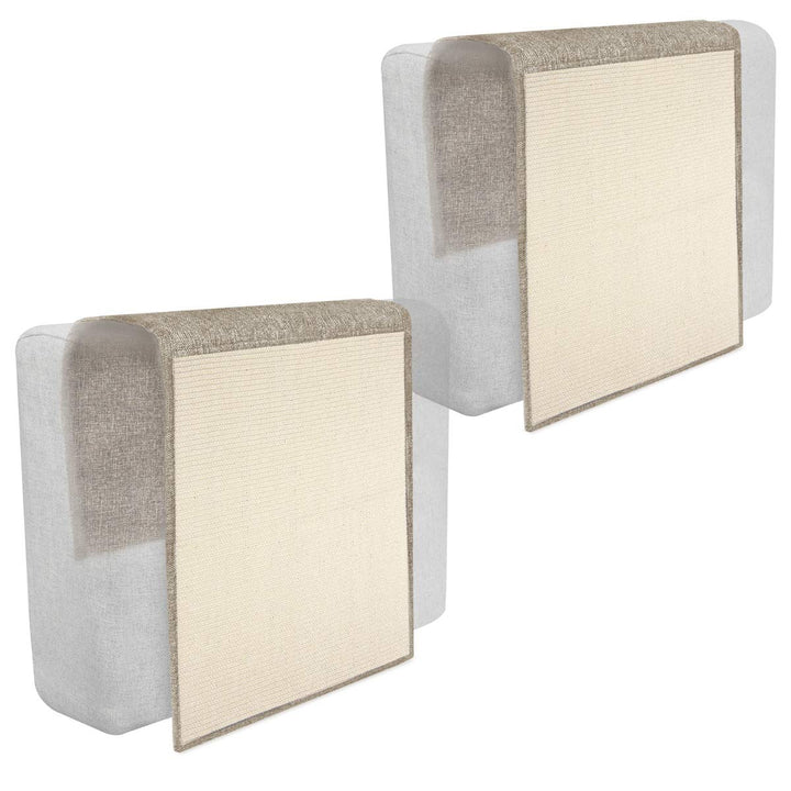 Navaris Katzen Kratzmatte Kratzschutz Sofa - Sisal Kratzteppich 130 x 45 cm für Katze - Couch Katzen