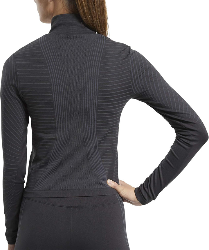 Reebok Damen Ts Thermowarm Smls Ls Nahtlos XS Schwarz, XS Schwarz