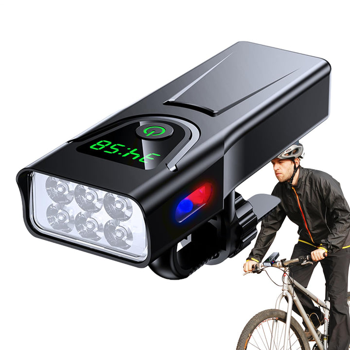 Fahrradlicht, wiederaufladbar, wasserdicht, hell, mit 5 Modi, Vorderlicht, 1000 Lumen und Akku mit 5