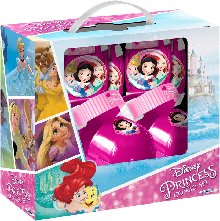 ROLLER SKATES sizes 23/27 + ELLBOGEN und KNIESCHÜTZER DISNEY PRINCESS DISNEY PRINCESS 23/27 LIGHT PI