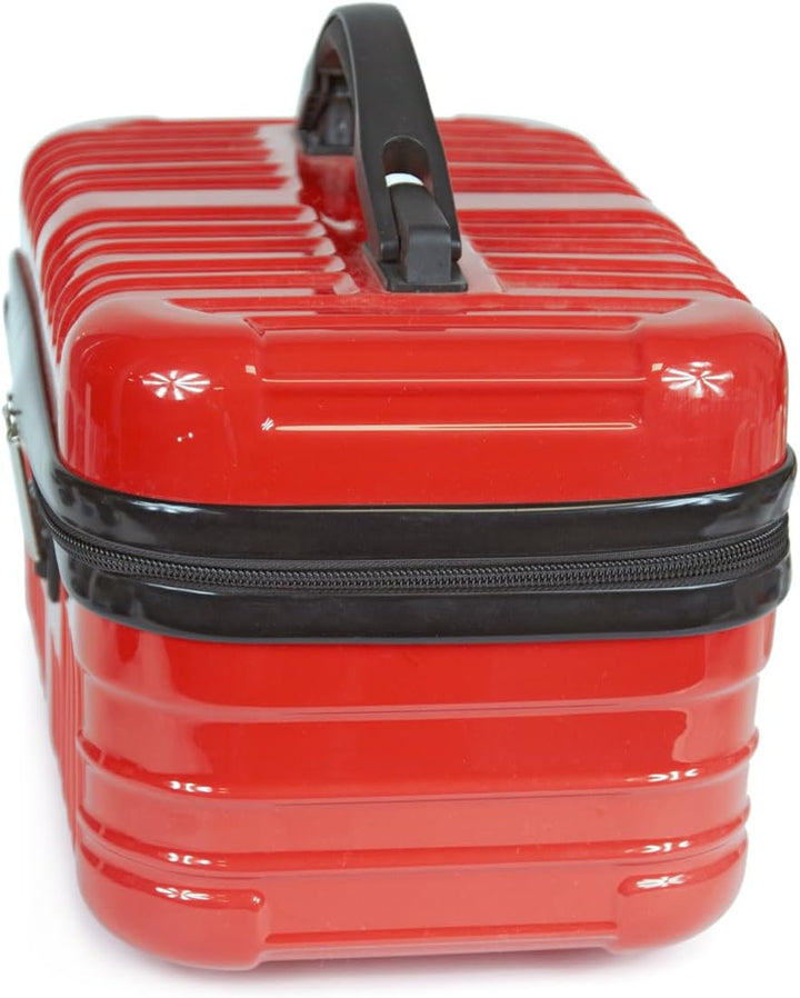 KINSTON Hartschalen Vanity Case PC/ABS – Kosmetikkoffer mit Zahlenschloss – Reisetäschchen mit Reiss