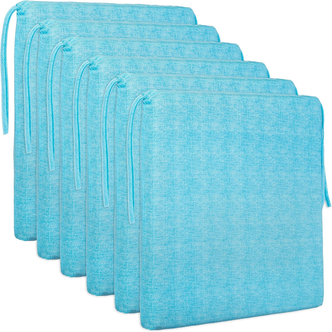 Brandsseller Sitzkissen ca. 40x40 cm mit Klettverschluss Stuhlauflage Sitzauflage 4 Kordelbändern fü
