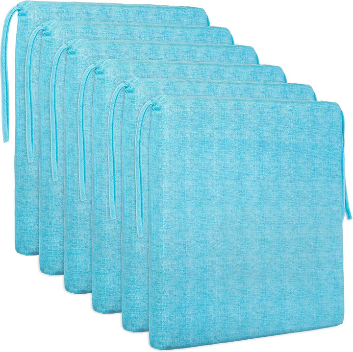 Brandsseller Sitzkissen ca. 40x40 cm mit Klettverschluss Stuhlauflage Sitzauflage 4 Kordelbändern fü