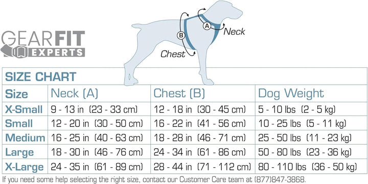 Kurgo Journey Air Hundegeschirr, Mit gepolstertem Brustteil und Rückgriff, Für Hunde von 2-5 kg, Grö