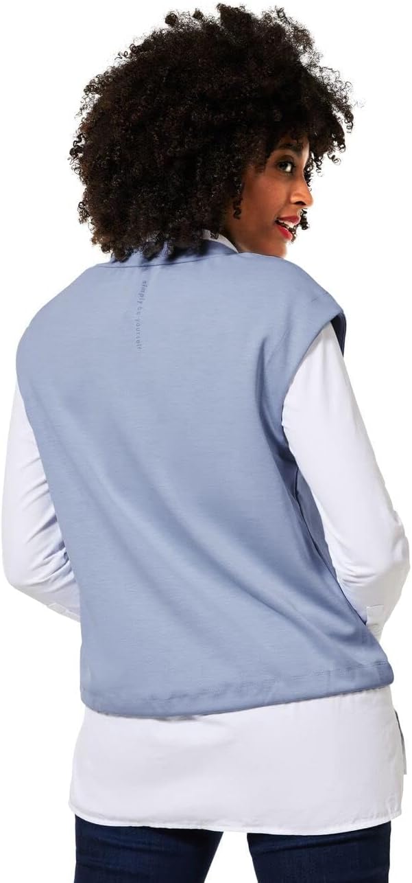 Street One Damen T-Shirt V-Ausschnitt 36 Mid Sunny Blue, 36 Mid Sunny Blue