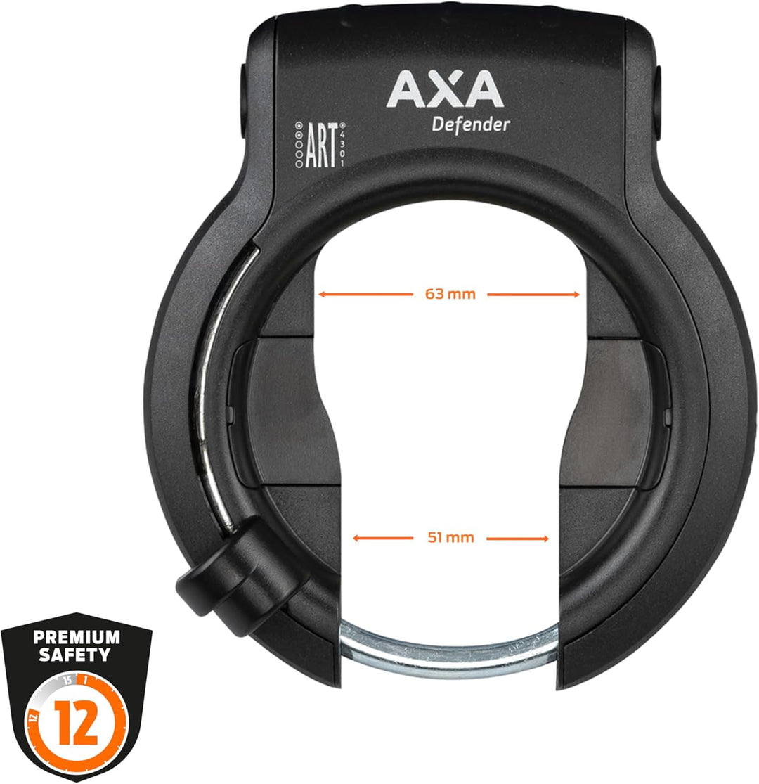 AXA Defender 1x Frame Lock 16x14x4 cm Schwarz, 16x14x4 cm Schwarz
