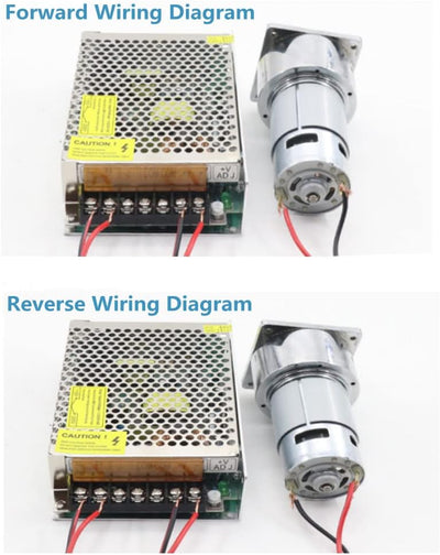 5-600 RPM Speed Reducer Getriebemotor DC 12/24V 35W CW/CCW Micro Hohe Drehmoment Drehzahl Getriebe