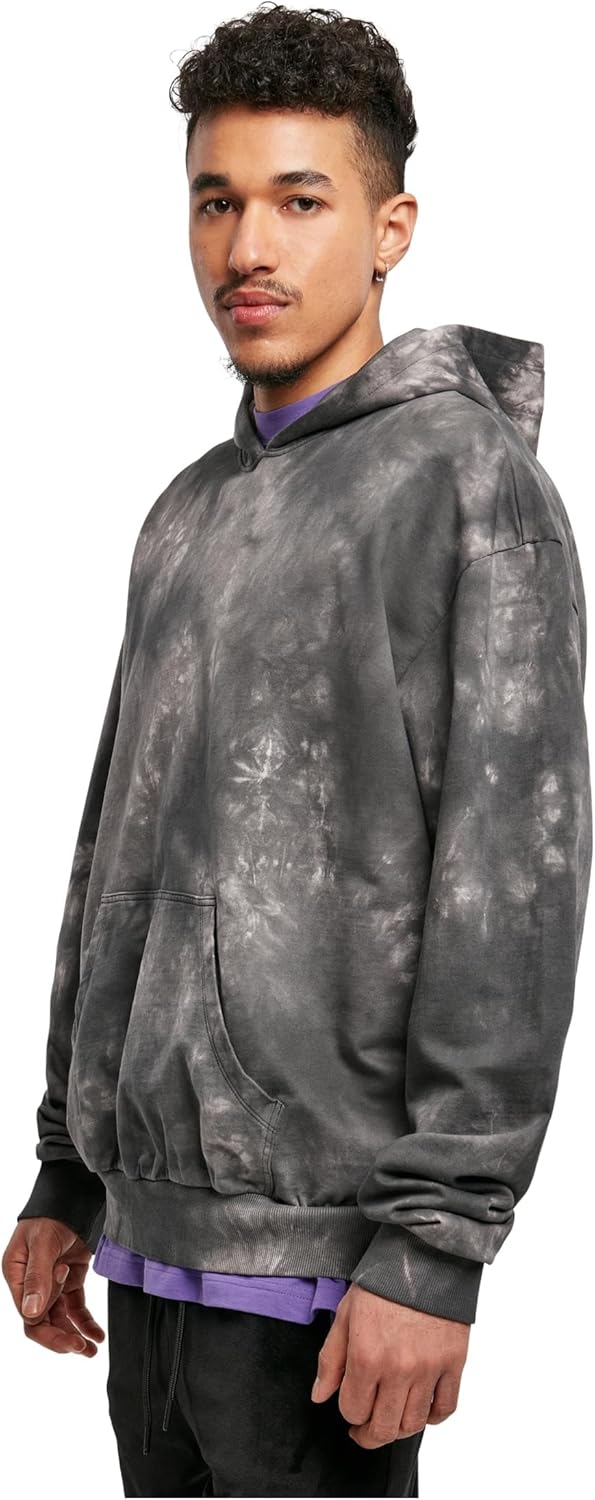 Urban Classics Herren Hoody Batik Kapuzenpullover mit weiter Oversized Passform, Kapuzensweatshirt m