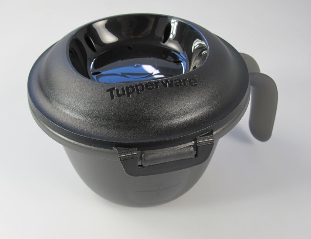 TUPPERWARE Mikrowelle Junior-Reis-Meister 500 ml schwarz/rot single Reiskocher 8283