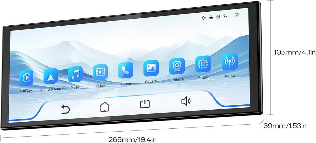 INNOVV 10,3-Zoll-Carplay-Bildschirm für Autos, 1920 * 720 IPS-Touchscreen-Autoradio mit GPS-Navigati