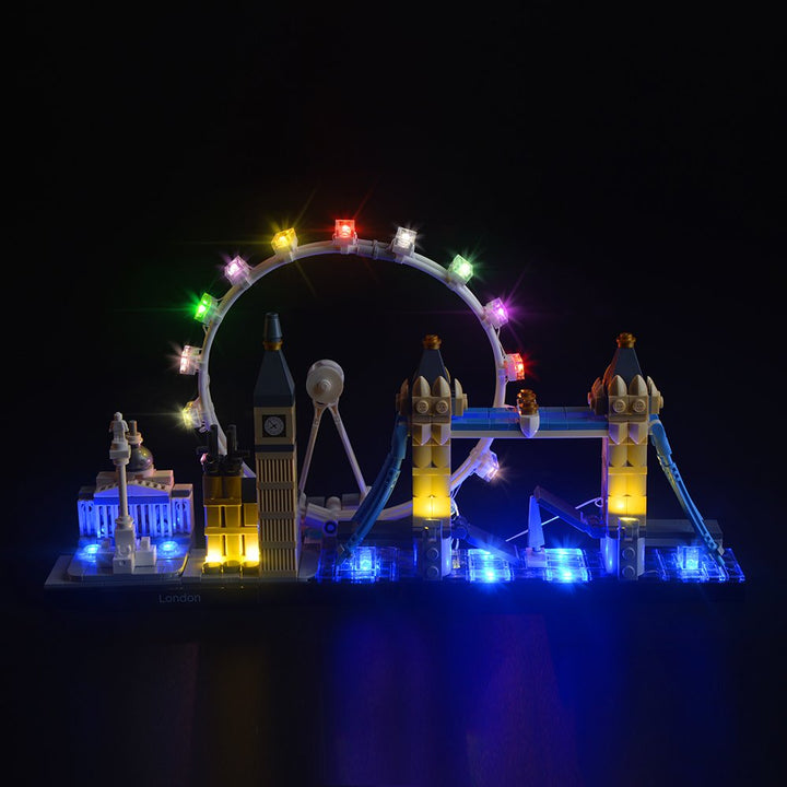 GEAMENT Verbesserte Version Licht-Set für Architecture London Skyline Collection Kompatibel mit Lego