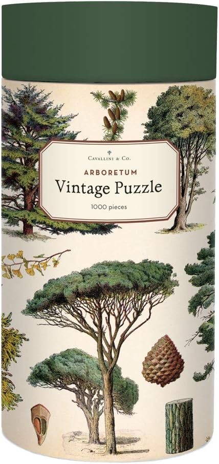 Cavallini Papers & Co. PZL/Tree Arboretum 1000 Teile Puzzle, Mehrfarbig/Meereswellen (Ocean Tides)