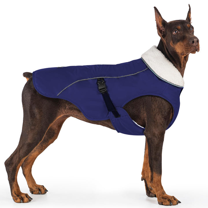 EMUST Hundemantel, Winter, wasserdichte Hunde-Schneejacke für den Winter, verstellbar, für kleine/mi