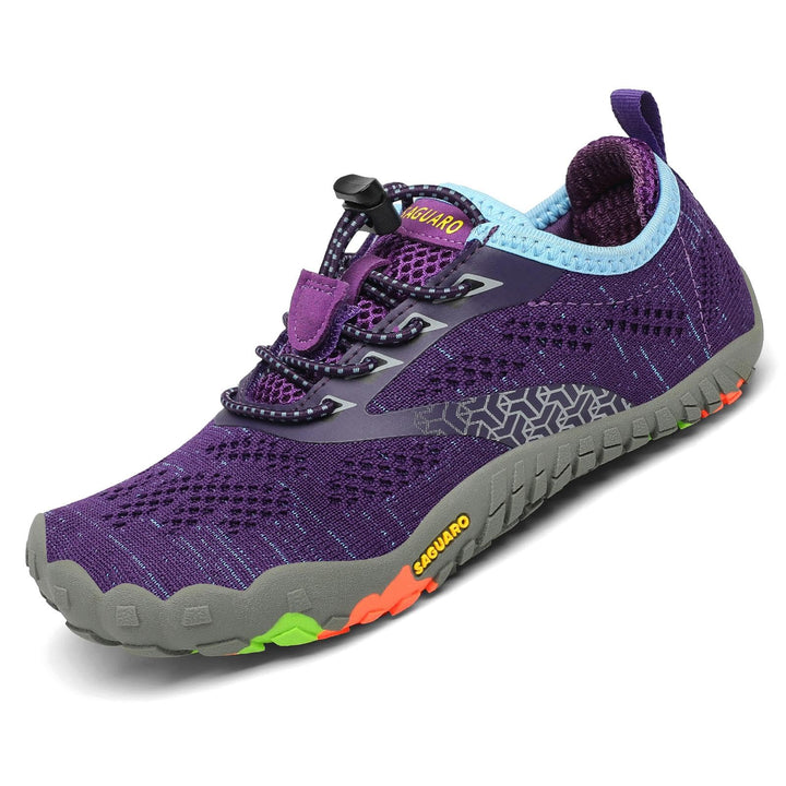 Saguaro Trailschuhe für Kinder, Mädchen, Sportschuhe, atmungsaktiv, rutschfest 29 EU Violett, 29 EU