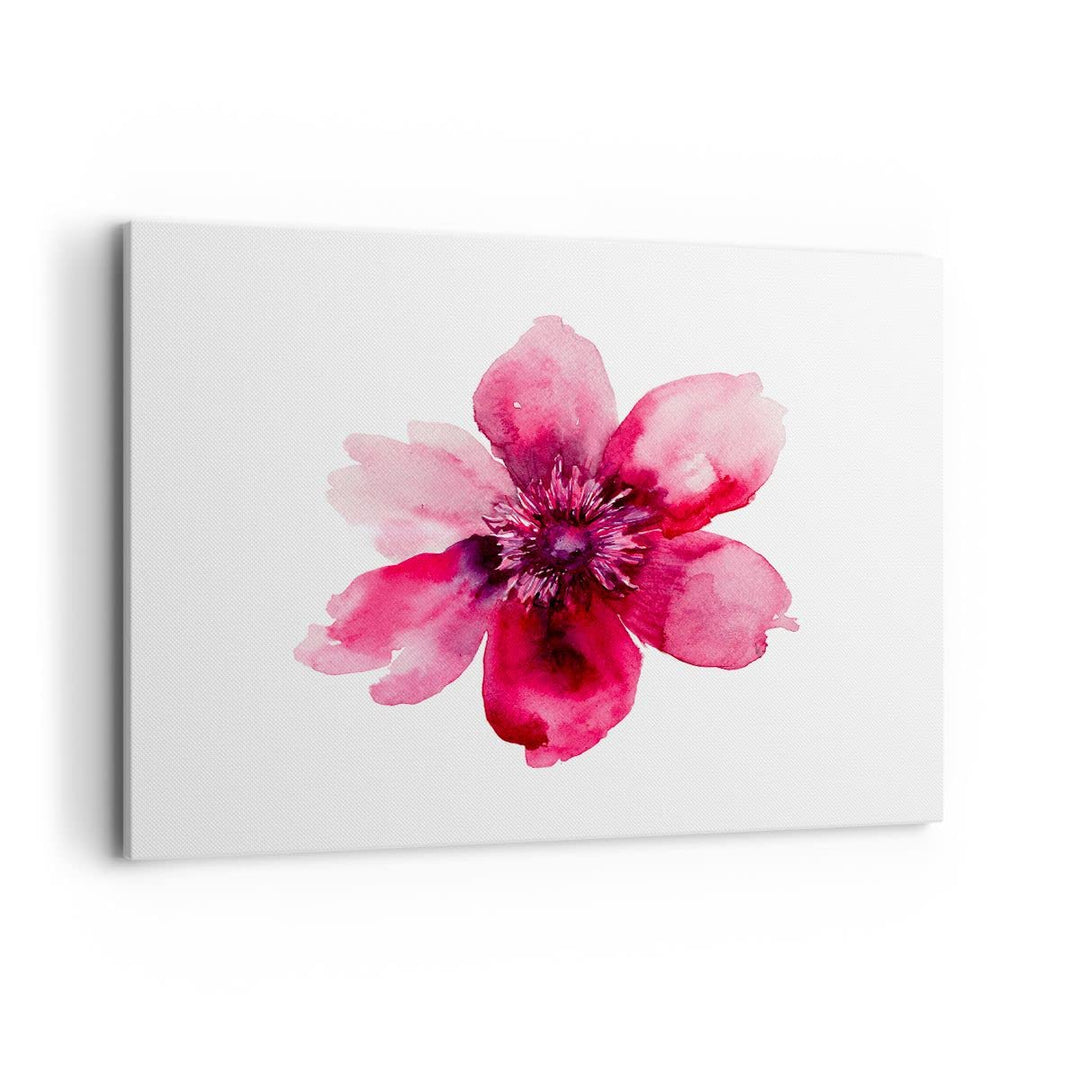 Bilder auf Leinwand 100x70cm Leinwandbild Malerei Illustration Sommer Blume Gross Wanddeko Bild Schl