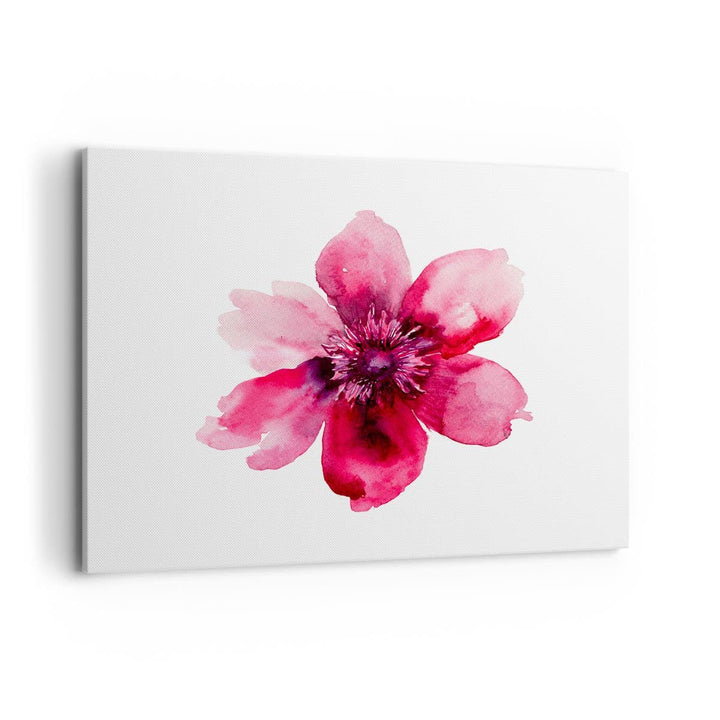 Bilder auf Leinwand 100x70cm Leinwandbild Malerei Illustration Sommer Blume Gross Wanddeko Bild Schl