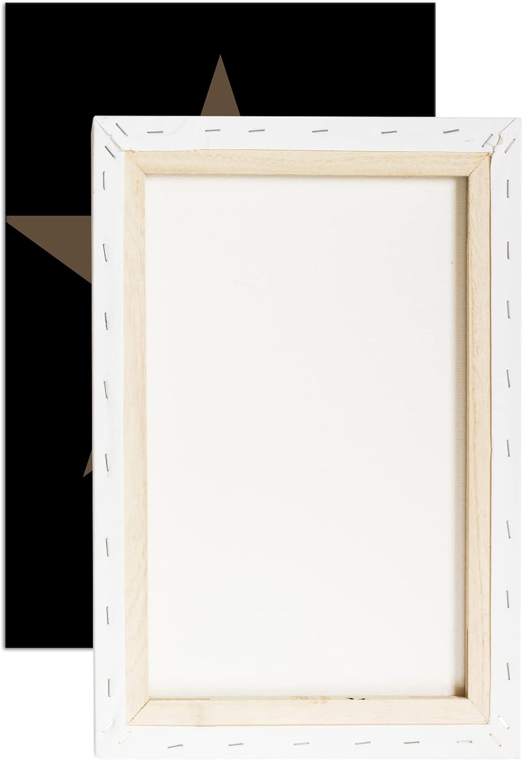 deyoli Sternen Hirsch Format: 80x60 Effekt: Sepia als Leinwandbild, Motiv fertig gerahmt auf Echthol