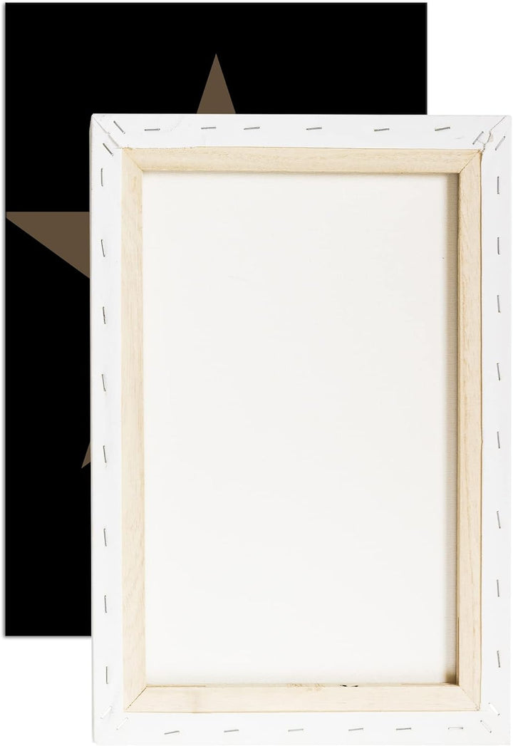 deyoli Sternen Hirsch Format: 80x60 Effekt: Sepia als Leinwandbild, Motiv fertig gerahmt auf Echthol