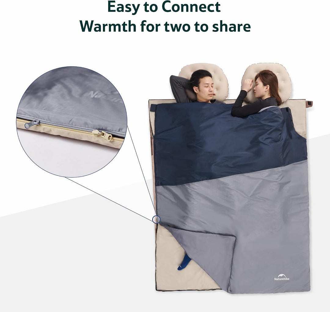 Naturehike Schlafsack Ultraleicht Mini Kleines Ultraleicht 680/760g für 3 Jahreszeiten mit 190x75/20