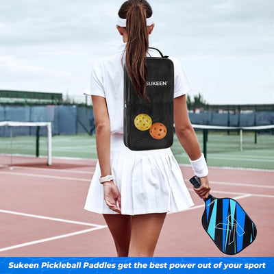 Sukeen Pickleball Schläger Set von 2, Fiberglas Oberfläche Pickleball Set mit Pickleball Racket, Pic
