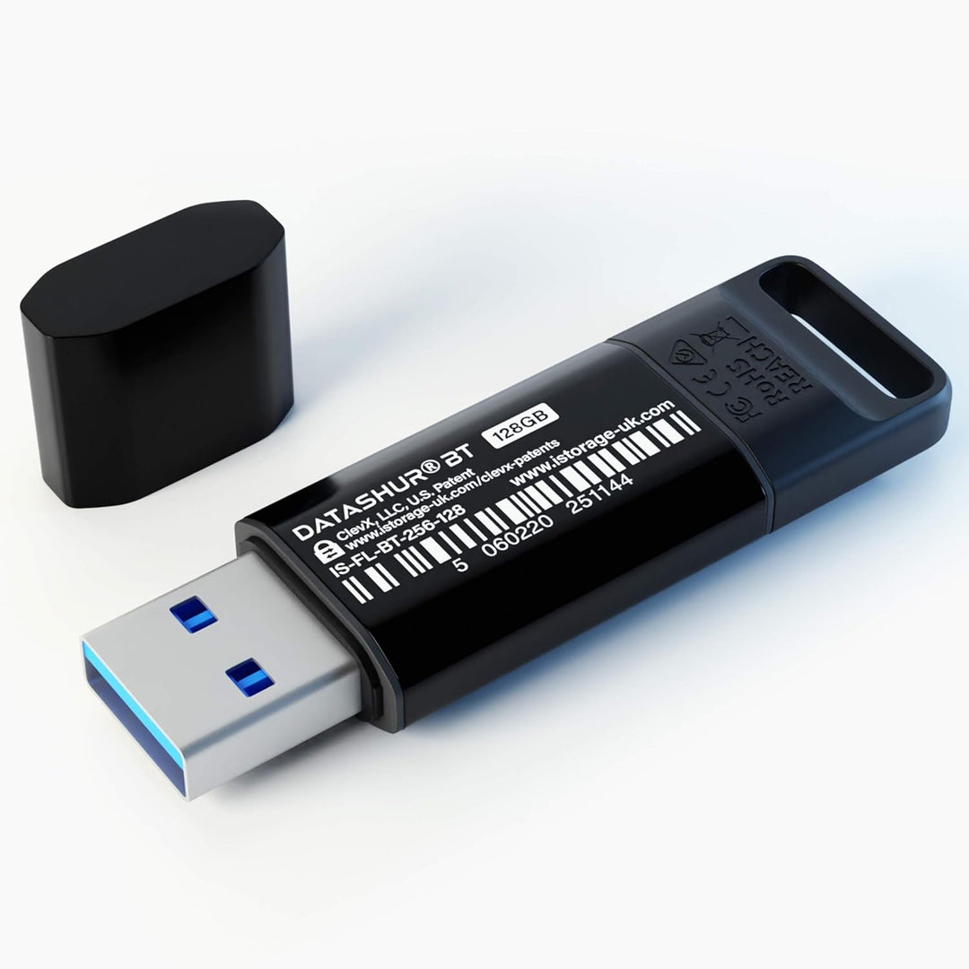 iStorage datAshur BT 64 GB , Encrypted Secure Flash Drive , Unlock via Smartphone using Bluetooth ,