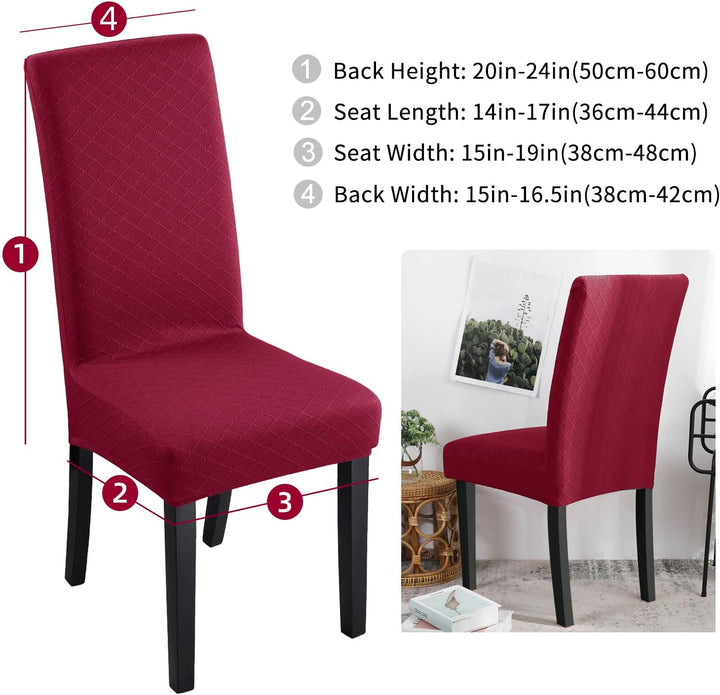 Fuloon Stuhlhussen wasserdichte,Stretch Stuhlbezug Moderne Stuhlüberzug Elastische Abnehmbar Waschba