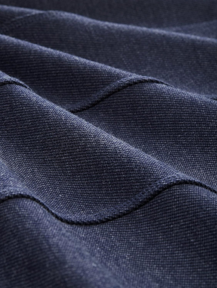 TOM TAILOR Damen Fleecejacke mit Kapuze L 30592 - Navy Twill Structure, L 30592 - Navy Twill Structu