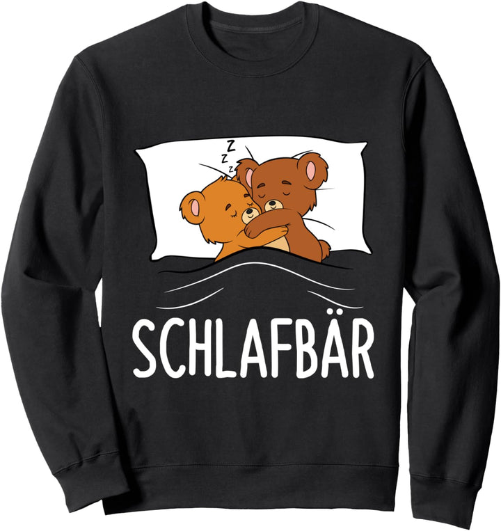 Schlafbär Bär Schlafshirt Bären Teddybär Pyjama Sweatshirt