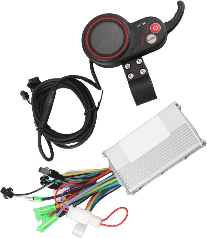 Alomejor E-Bike Controller Kit, Elektroroller-Controller mit LCD-Display und Schaltschalter (Univers