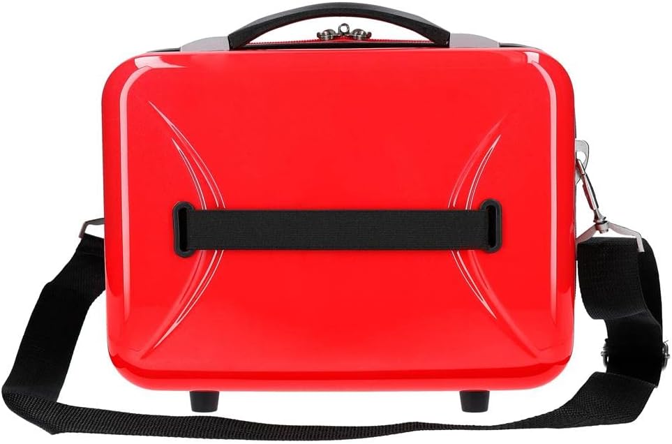 Disney Pinocchio Kulturbeutel, anpassbar, mit Schultertasche, 29 x 21 x 15 cm, ABS, 9,14 l, Rot Make