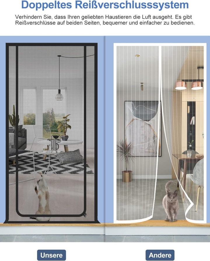Cat Screen Katzennetz für Balkon, Haustiere Bildschirm Tür, verhindern, DASS Katzen aus Laufen, Katz