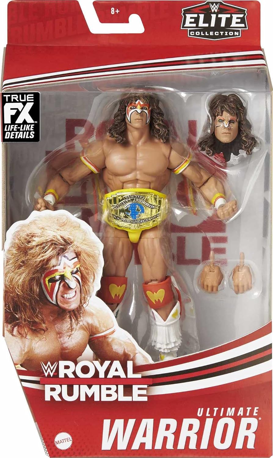 WWE Mattel – GYC28 Royal Rumble Elite Collection – Ultimate Warrior – Wrestling Actionfigur ca. 15 c