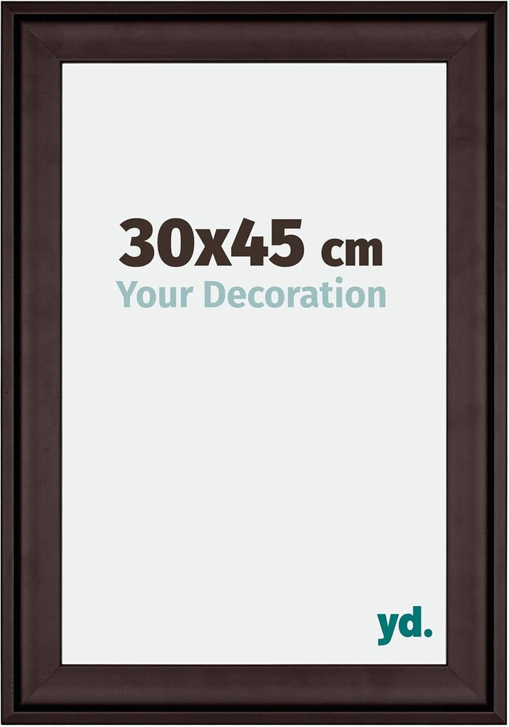 yd. Your Decoration - Bilderrahmen 30x45 cm - Bilderrahmen aus Holz mit Acrylglas - Antireflex - Aus