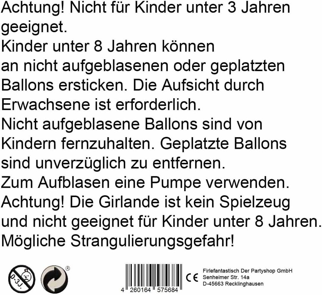 Pippi Langstrumpf Partyset für 8 Kinder - Kindergeburtstag Dekoration