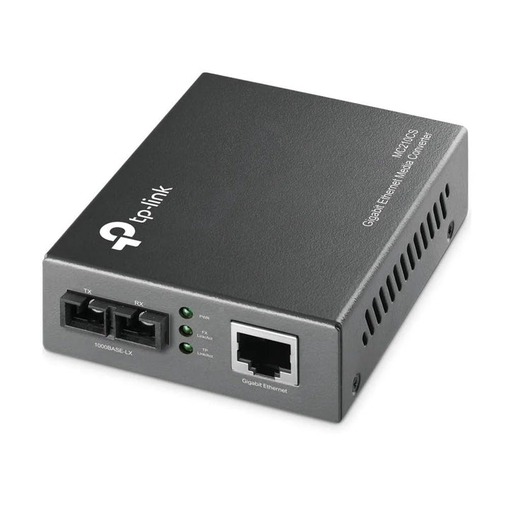 TP-Link Gigabit Single-Mode Media Converter, Complies with IEEE 802.3ab and IEEE 802.3z Extends Fibe