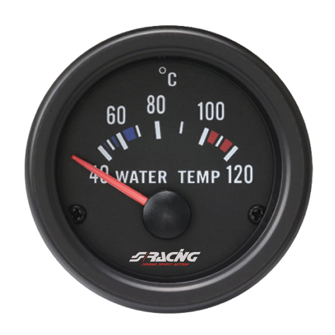 Simoni Racing WT/B Elektrische Wassertemperaturanzeige Sensoren, Retro Lighted, White Face