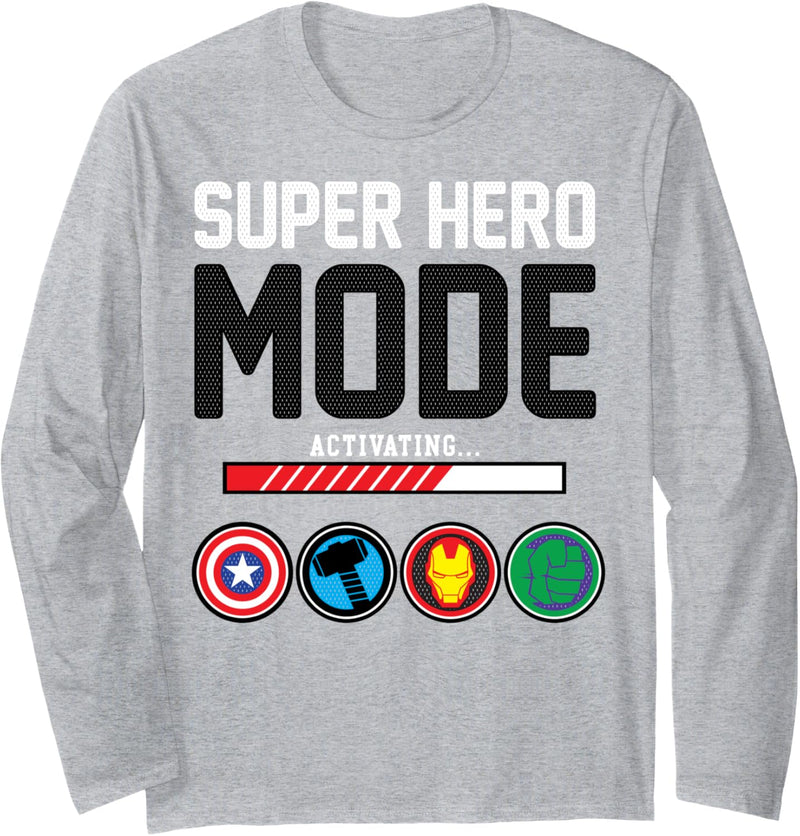 Marvel Avengers Assemble Icon Suer Hero Mode Langarmshirt