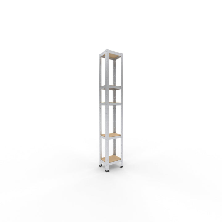 shelfplaza® 180x30x23cm Home Schwerlastregal verzinkt/Metallregal mit 5 Böden/Kellerregal Metall, Ga