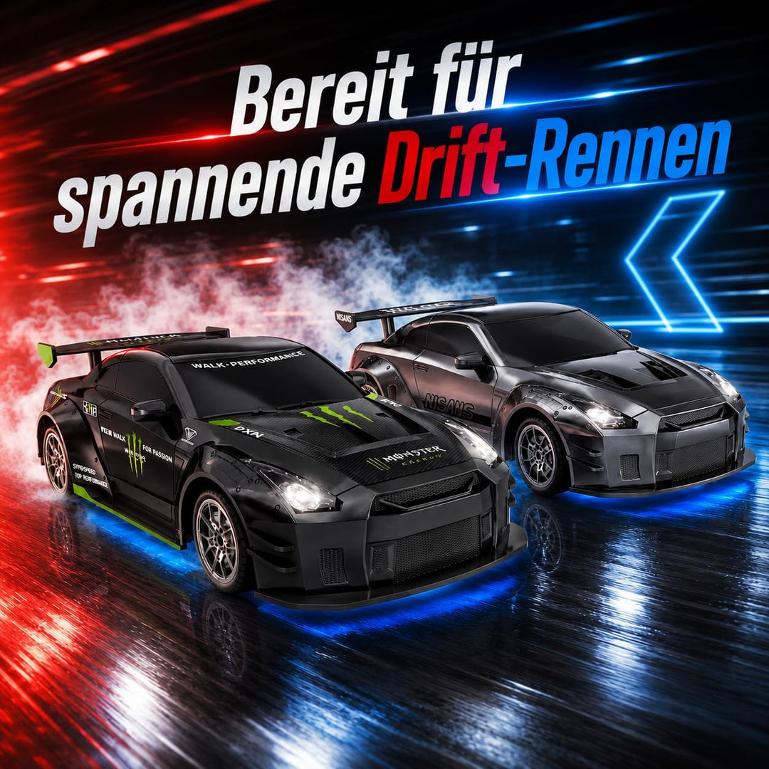 Ferngesteuertes Auto 1:24 Scale Drift Car 4WD 2.4GHz RC Drift Auto 20KM/H Hohe Geschwindigkeit Rennw