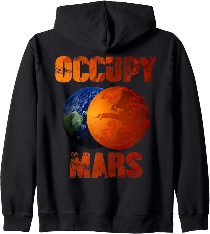 Besetzen Sie Mars Terraform Space Astronomy Kapuzenjacke