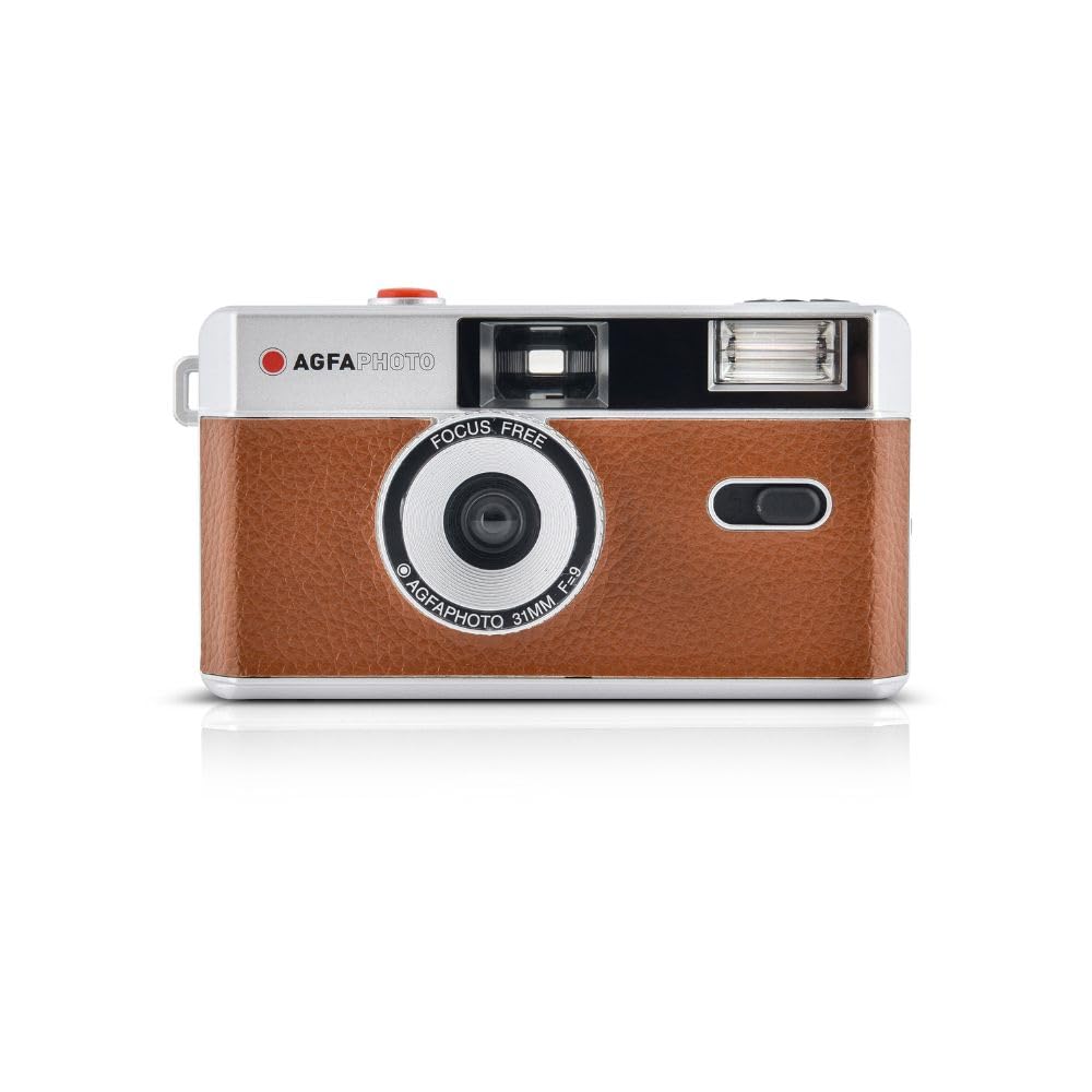 AgfaPhoto analoge 35mm Kleinbildfilm Foto Kamera braun braun Kamera Single, braun Kamera Single