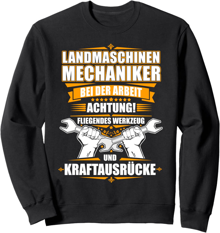 Landmaschinenmechaniker Bei Der Arbeit Sweatshirt