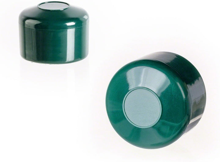 EMFA Zaunpfahlkappe rund 50,6 mm Grün 10 Stück Pfostenkappe rund Zaunpfostenkappen Zaunabdeckung Kun