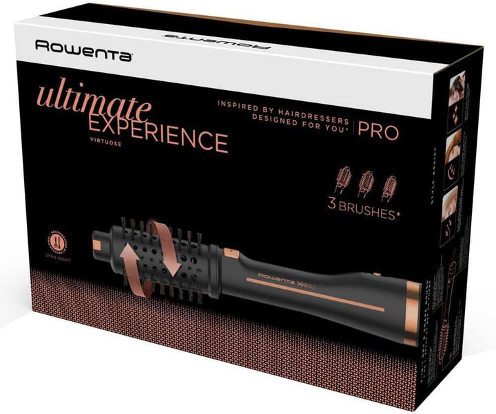 Rowenta Ultimate Experience CF9625 Brosse Soufflante à air chaud À chaleur Noir, Bronze 750 W