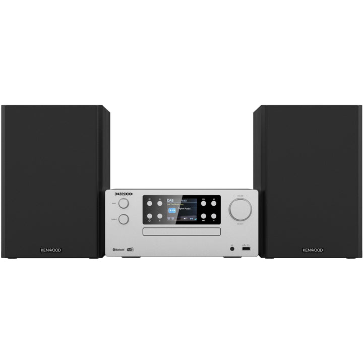 KENWOOD M-925DAB-S - Micro HiFi-System mit DAB+, CD, USB, Bluetooth, 2 x 50 Watt RMS und TFT-Display