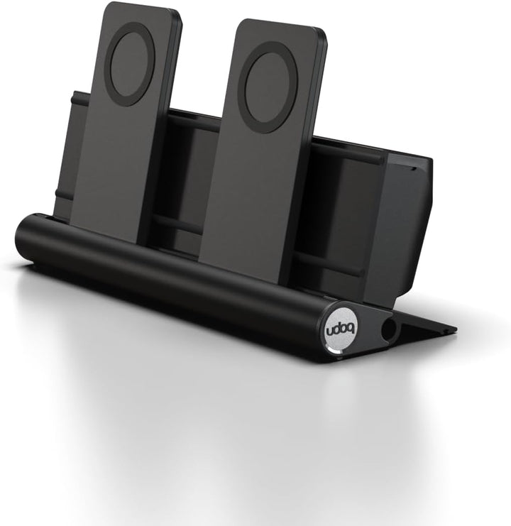 udoq 250 Ladestation für iPhone und AirPods, hochwertiges Design 4mm Aluminium, Lightning Kabel, dun