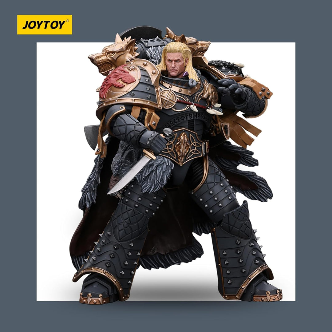 JOYTOY Warhammer 40k Space Wolves Leman Russ Primarch of The VIth Legion 1/18 Action Figur，Kombinier