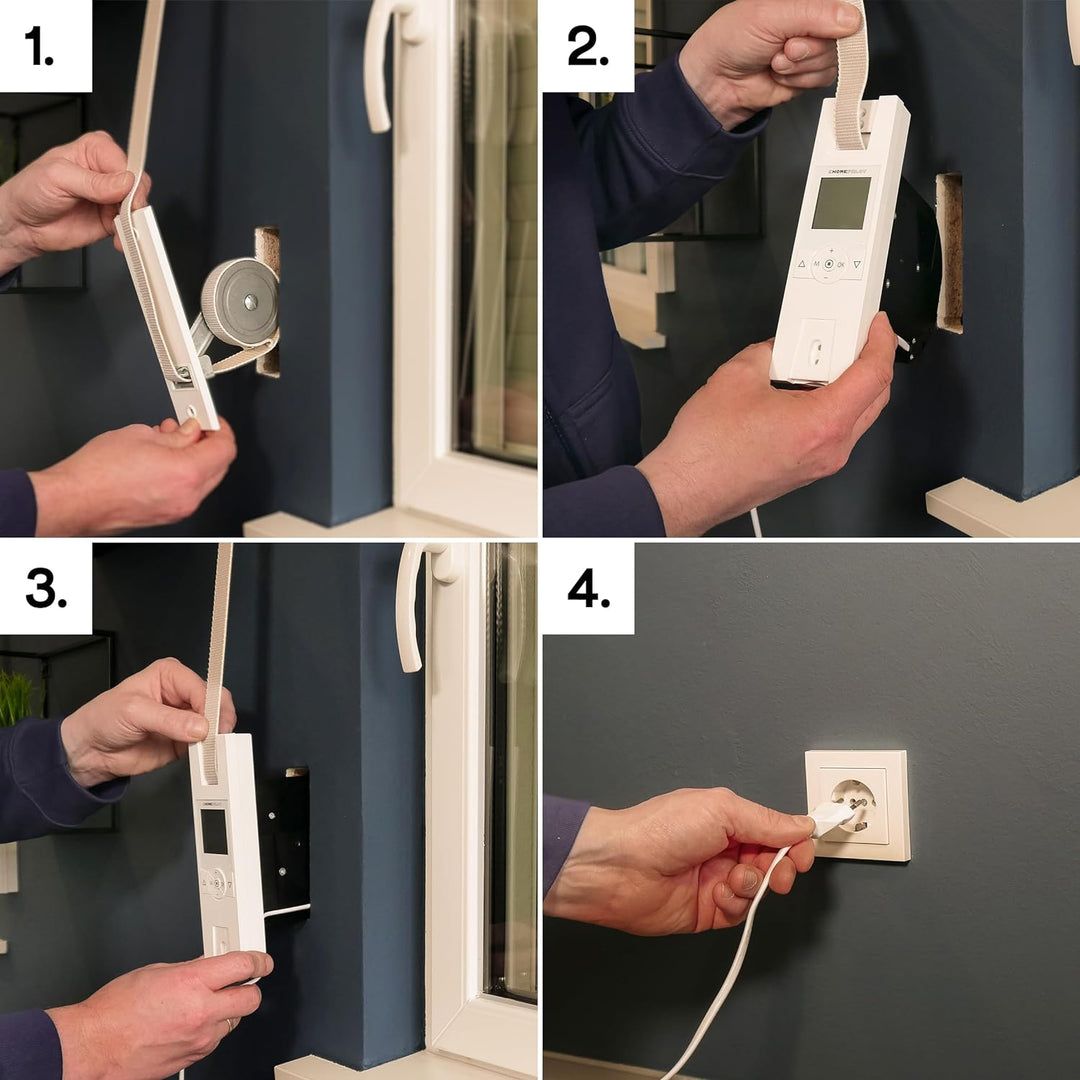 HOMEPILOT - Gurtwickler RolloTron premium smart Power | Elektrischer Gurtwickler mit Display zur beq