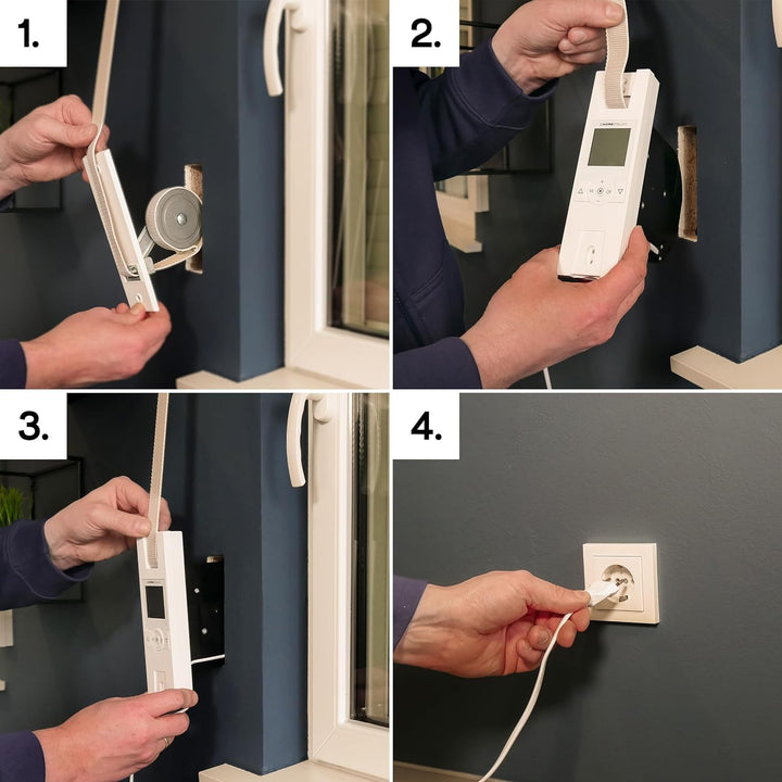 HOMEPILOT - Gurtwickler RolloTron Pure DECT | Elektrischer Gurtwickler zur bequemen Rolladensteuerun